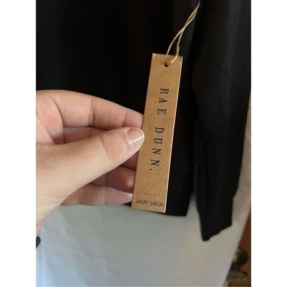 Rae Dunn Boo! Black Crewneck Woman’s Size Medium NEW - Picture 4 of 6